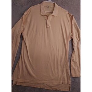 Vintage J Crew Polo Shirt Mens Large Tall LT Oarsman Lightweight Long Sleeve